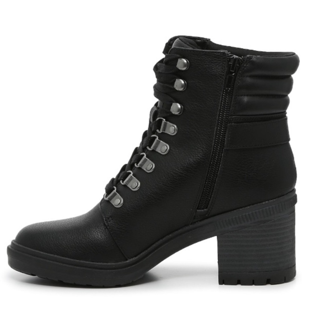 New Black Lace-up Boots - Picture 3 of 5